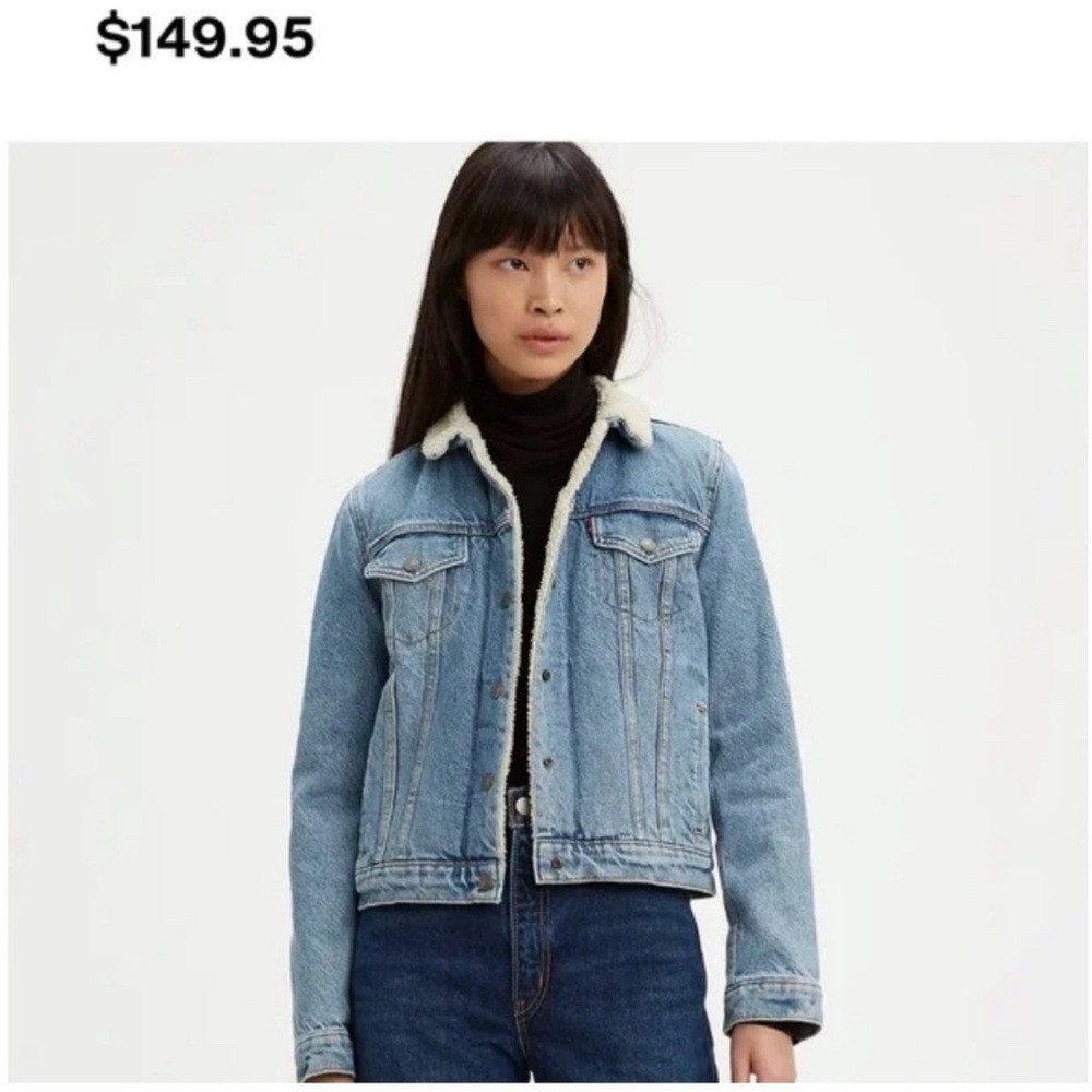 Levi’s Denim Sherpa jacket medium (or small oversized)